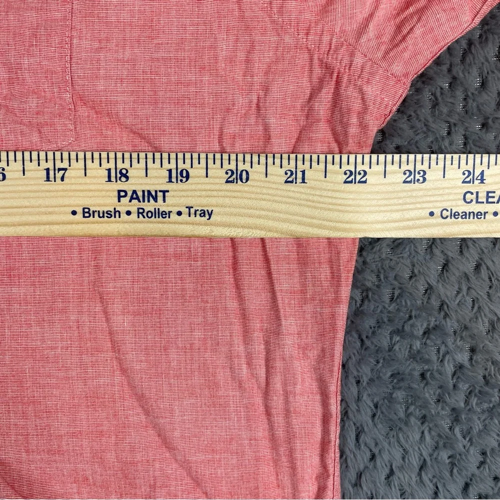 Hollister Men's Shirt Long Sleeve‎ Button Up Pink XL 100% Cotton Preppy Y2K Flaw